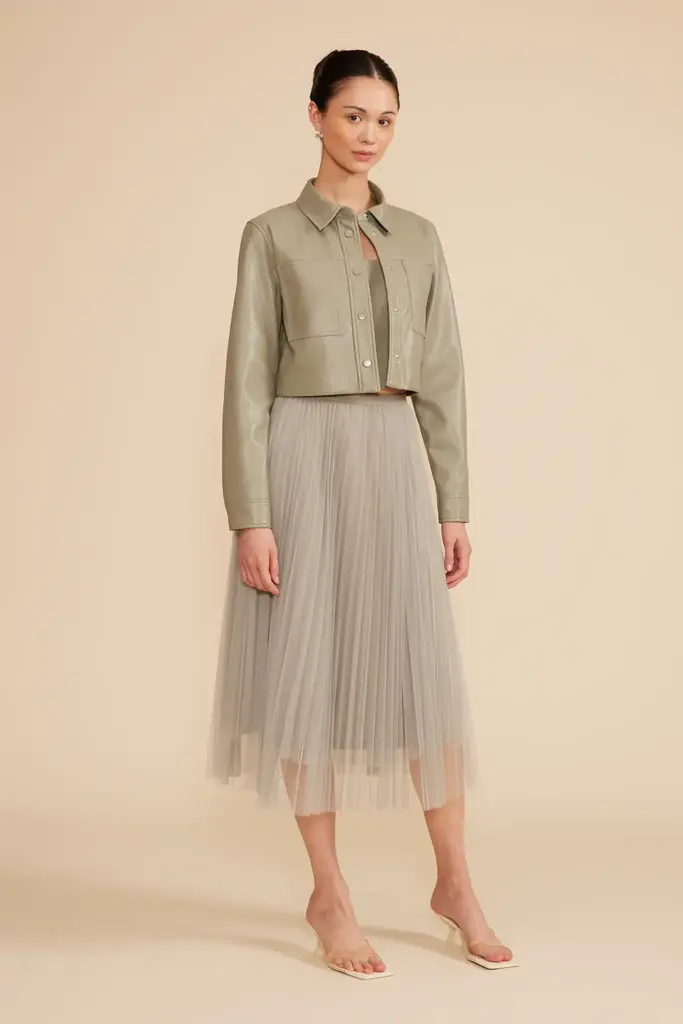Lucy Paris SHARLENE PLEATED TULLE SKIRT