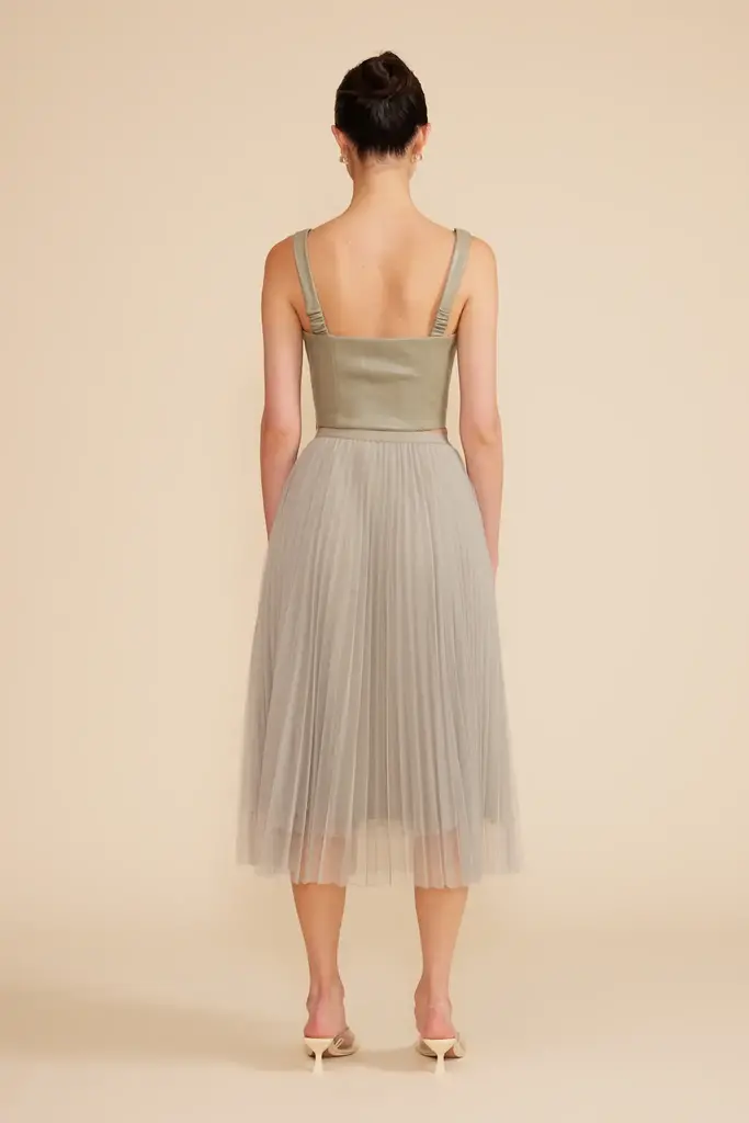 Lucy Paris SHARLENE PLEATED TULLE SKIRT