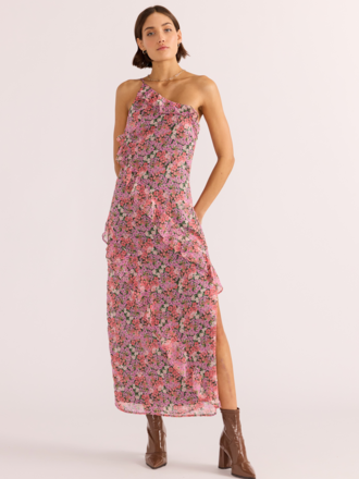MINKPINK AMELIA RUFFLE MAXI DRESS