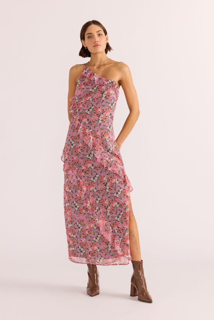 MINKPINK AMELIA RUFFLE MAXI DRESS