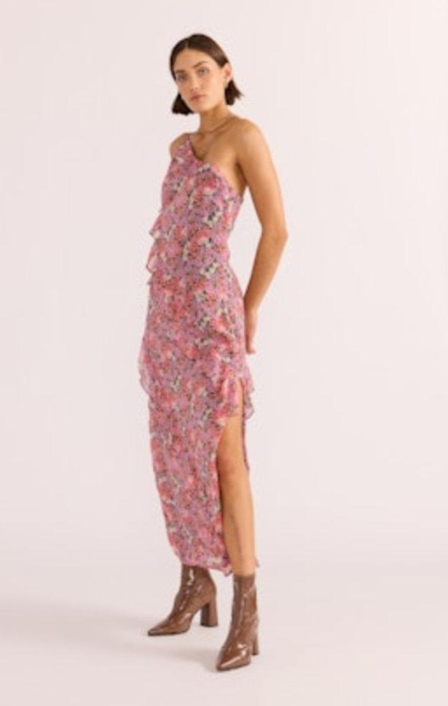 MINKPINK AMELIA RUFFLE MAXI DRESS