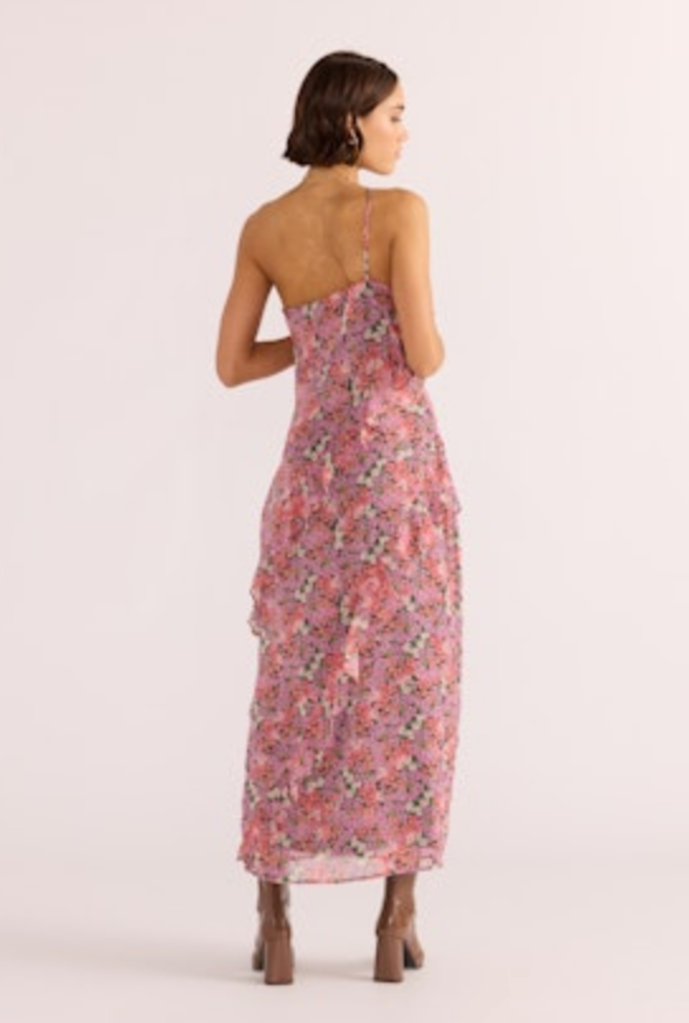 MINKPINK AMELIA RUFFLE MAXI DRESS