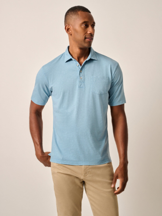 JOHNNIE-O ORIGINAL 4-BUTTON POLO COASTAL WASH