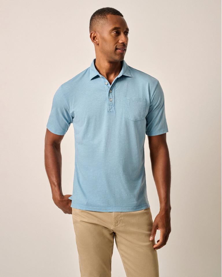 JOHNNIE-O ORIGINAL 4-BUTTON POLO COASTAL WASH