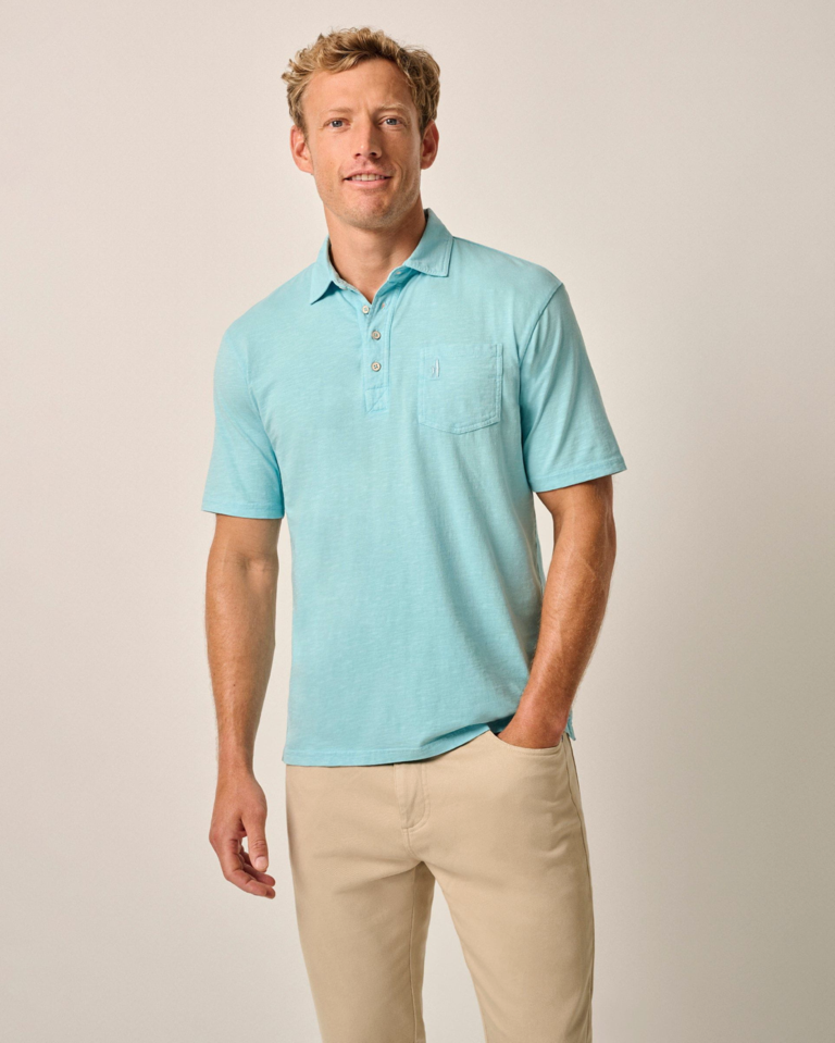 JOHNNIE-O ORIGINAL 4-BUTTON POLO COASTAL WASH
