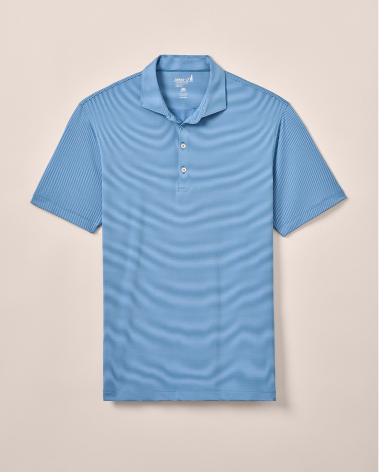 JOHNNIE-O PERFORMANCE JERSEY POLO - LYNDONN STRIPE