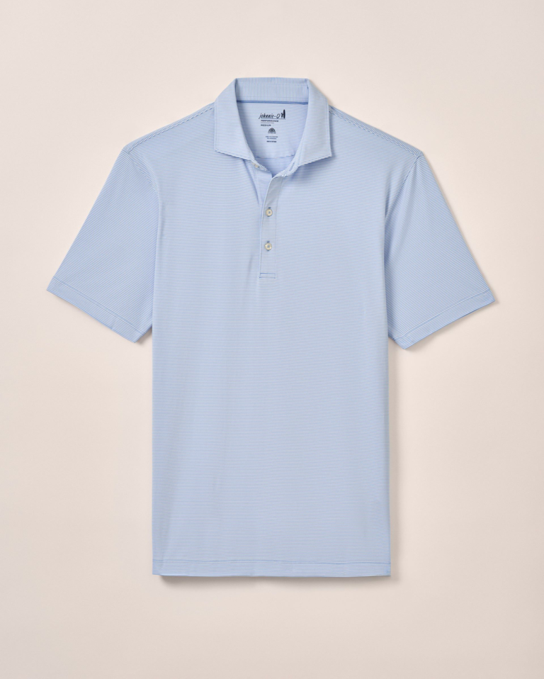 JOHNNIE-O PERFORMANCE JERSEY POLO - LYNDONN STRIPE