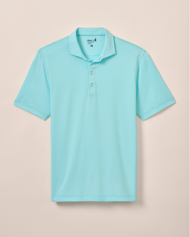 JOHNNIE-O PERFORMANCE JERSEY POLO - LYNDONN STRIPE