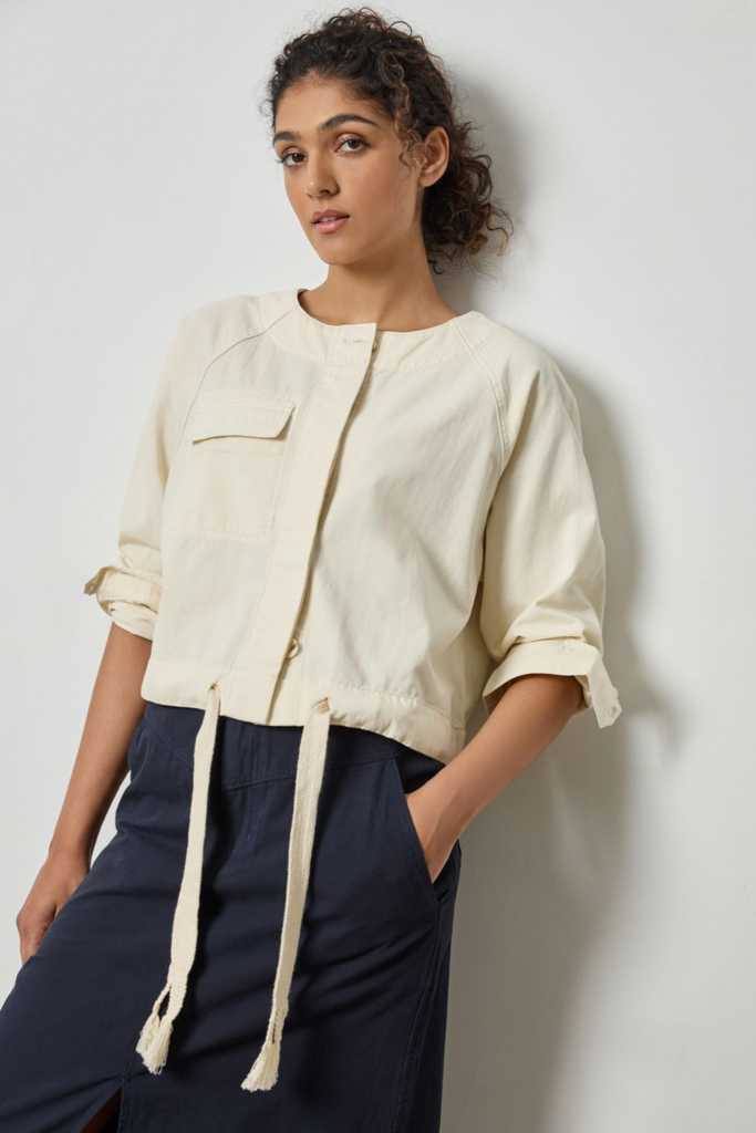 DRAWSTRING WAIST JACKET