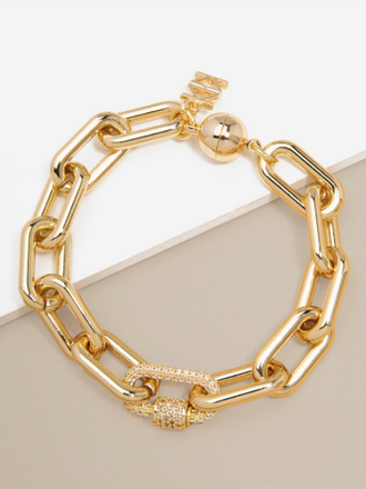 LINK BRACELET WITH CHARM