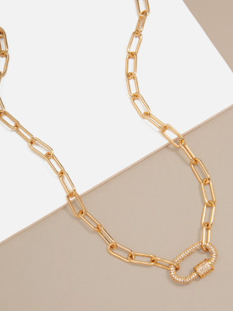 PAVE DIAMOND CHARM NECKLACE