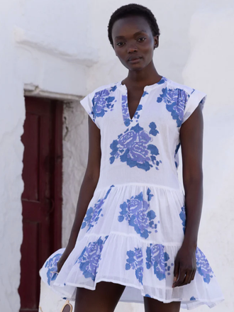 OLIPHANT ROLL SLEEVE MINI DRESS