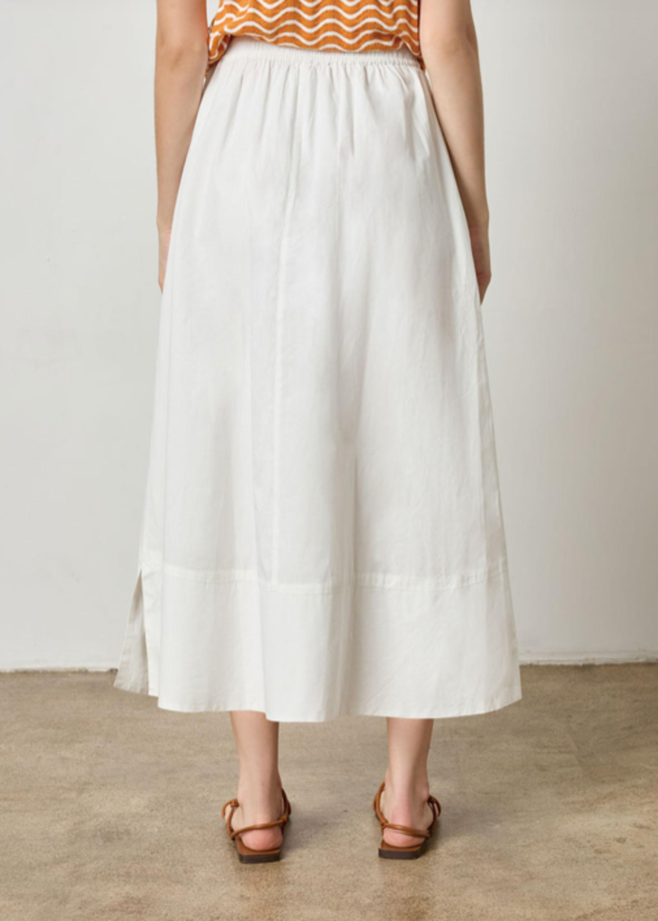 LONG POPLIN SKIRT