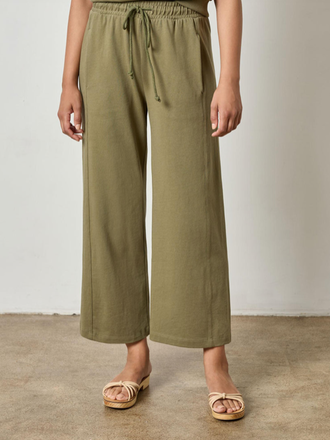 SEAMED WIDE LEG PANT
