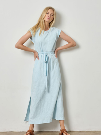 SADDLE SLEEVE MAXI DRESS