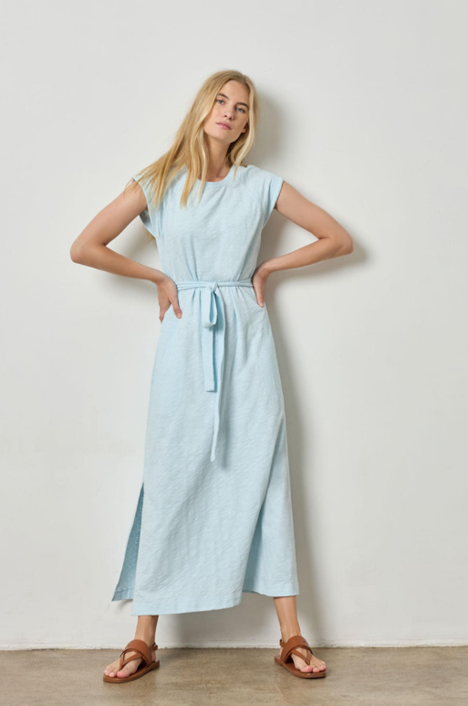SADDLE SLEEVE MAXI DRESS