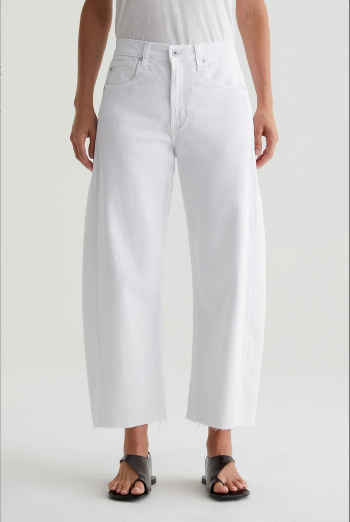 AG JEANS HATTIE CROP HIGH RISE BARREL JEAN
