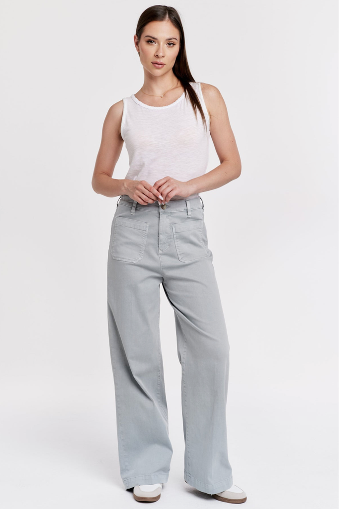 ANOTHER LOVE BRISTOL PATCH POCKET HIGH WAIST PANTS