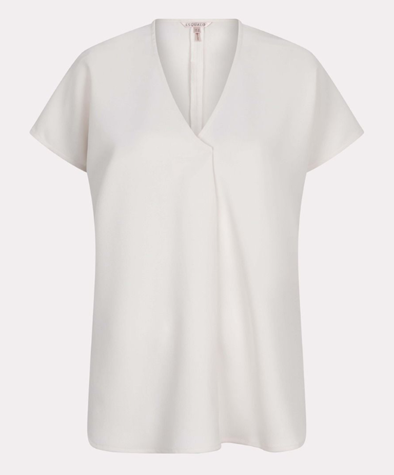 ESQUALO BLOUSE V-NECK PLEAT