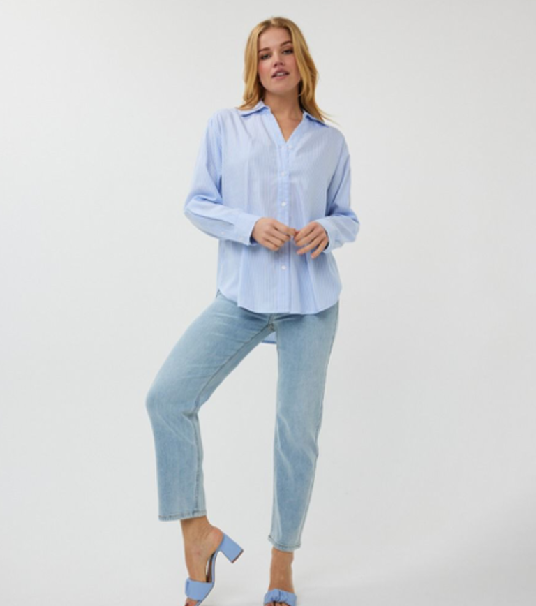 ESQUALO BLOUSE OVERSIZED STRIPE
