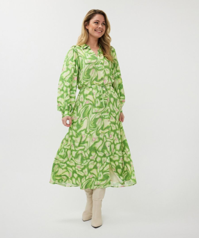 ESQUALO DRESS LONG FLORAL TREASURE