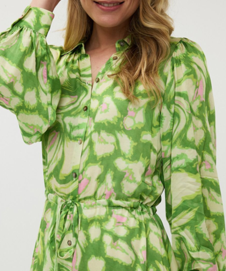 ESQUALO DRESS LONG FLORAL TREASURE