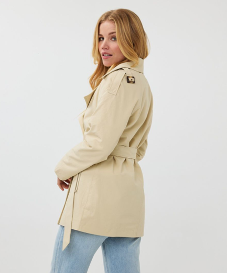 ESQUALO COAT MIDI TRENCHCOAT