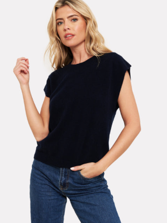 BRODIE FINE CASHMERE TABBY TANK