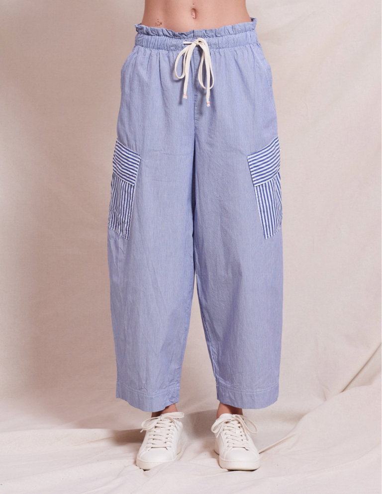 SUNDRY MIXED STRIPE CARGO PANT