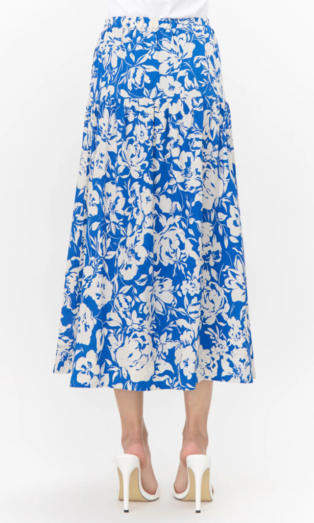 KELDA DROP WAIST PRINT MAXI SKIRT