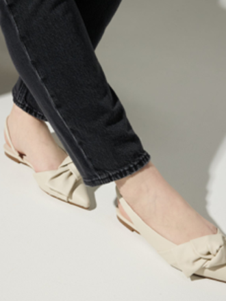 YOSI SAMRA VIOLET SLINGBACK FLAT