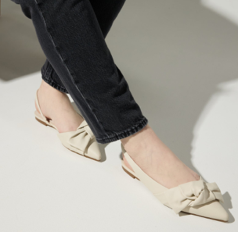 YOSI SAMRA VIOLET SLINGBACK FLAT