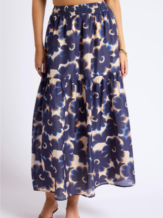 SAGE THE LABEL FLORA TIERED MAXI SKIRT