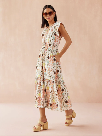 OMIKA CORA MIDI DRESS