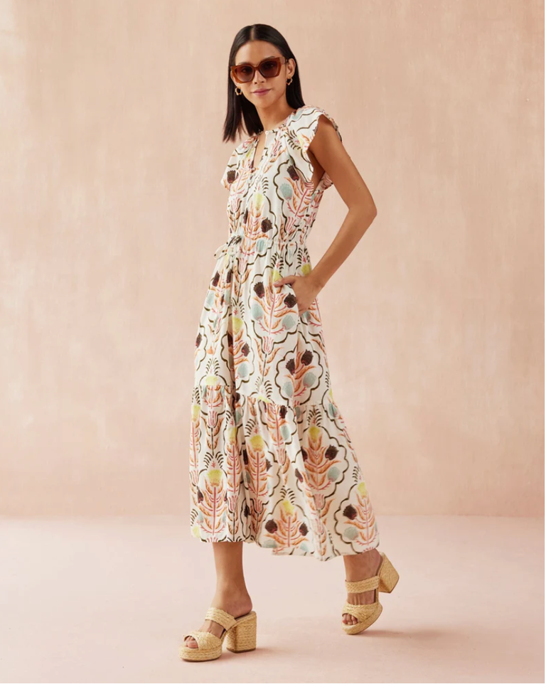 OMIKA CORA MIDI DRESS