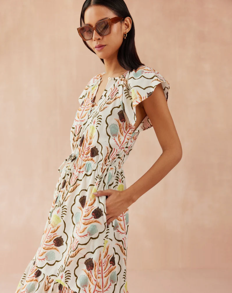 OMIKA CORA MIDI DRESS