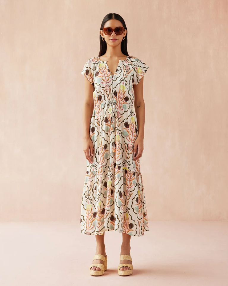 OMIKA CORA MIDI DRESS