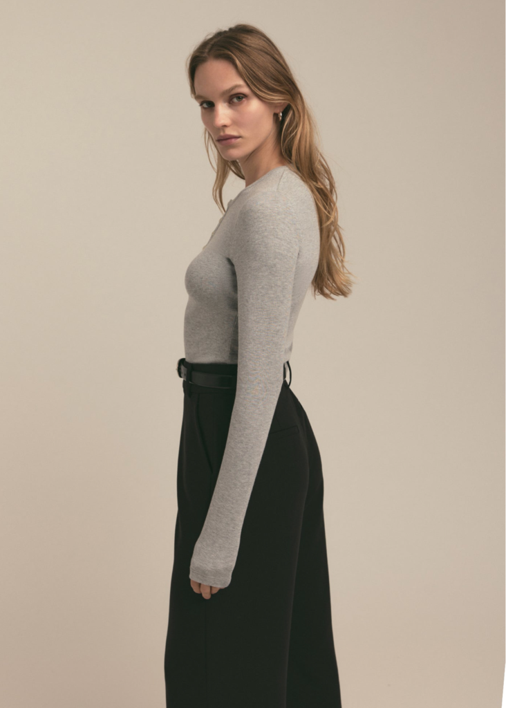 FAVORITE DAUGHTER THE RIBBED HENLEY