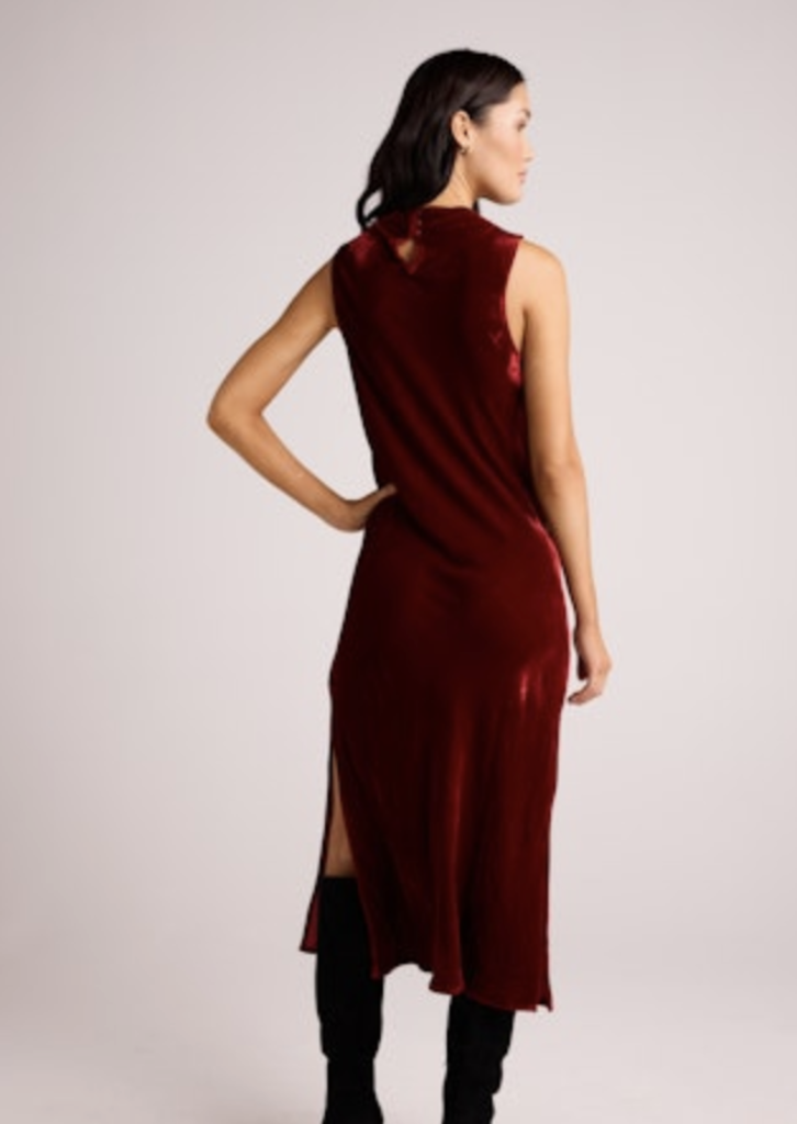 BELLA DAHL MOCK NECK HALTER DRESS