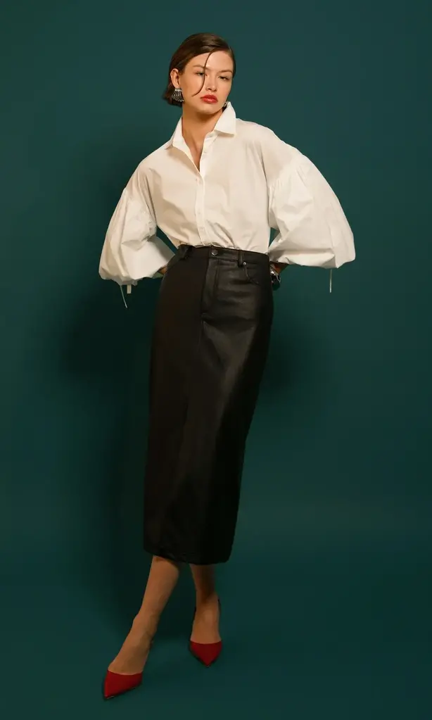 BRIANNA BALOON SLEEVE SHIRT