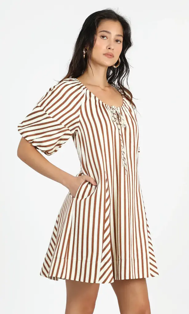 SIERRA STRIPE EASY SHIFT DRESS