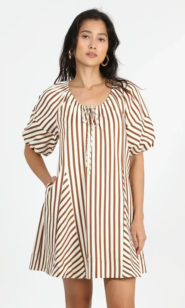 SIERRA STRIPE EASY SHIFT DRESS