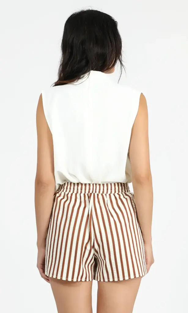 GRAHAM STRIPE PULL UP SHORTS