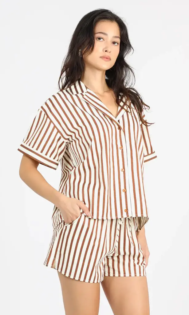 GRAHAM STRIPE VACATION SHIRT