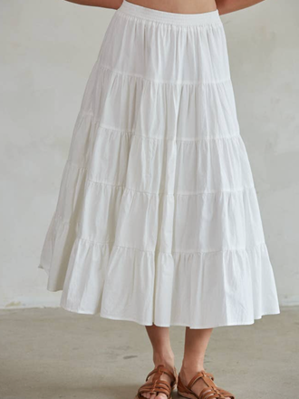Flare Ruffled Skirt