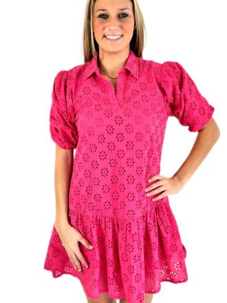 MAHILA Heidi Dress in Magenta