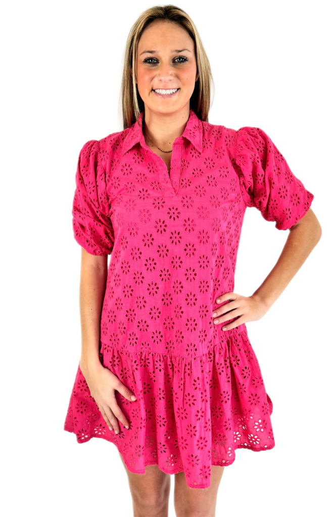 MAHILA Heidi Dress in Magenta