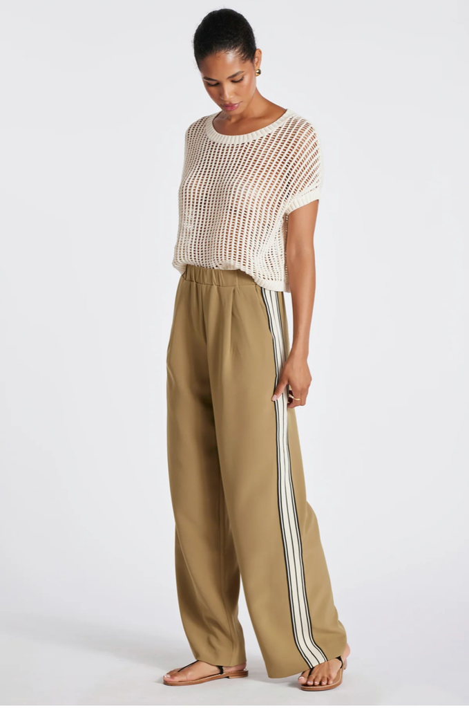 BISHOP+YOUNG OPEN WEAVE PULLOVER