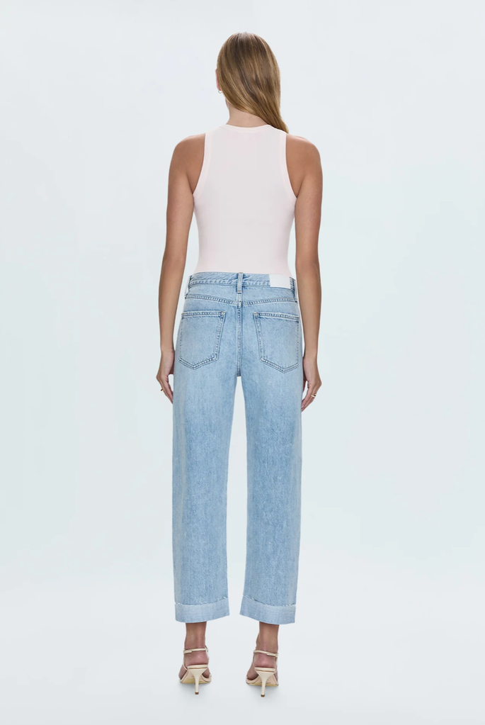 PISTOLA KACEY MID RISE CUFFED BOYFRIEND JEAN