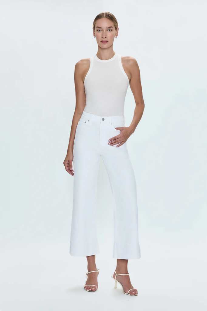 PISTOLA LANA CROP W/CUFF HIGH RISE ULTRA WIDE LEG JEAN
